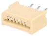 Connector FFC(FPC), 6 contacts, socket, straight, DS1020-01-06BT1