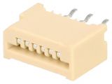 Connector FFC(FPC), 6 contacts, socket, straight, DS1020-01-06BT1