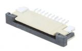 Connector FFC(FPC), 10 contacts, socket, horizontal, DS1020-07-10VBT1A-R