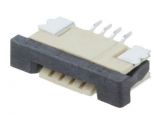 Connector FFC(FPC), 4 contacts, socket, horizontal, DS1020-07-04VBT1B-R