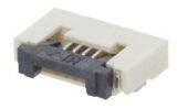 Connector FFC(FPC), 4 contacts, socket, horizontal, DS1020-12-4VBT1A-R