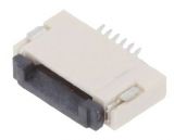 Connector FFC(FPC), 6 contacts, socket, horizontal, DS1020-12-6VBT1A-R