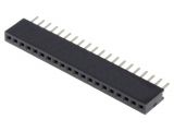 Connector pin header type, 20 contacts, socket, straight, 1.25mm, DS1065-01-1*20S8BV