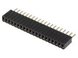 Connector pin header type, 20 contacts, socket, straight, 1.25mm, DS1065-07-1*20S8BV