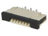 Connector FFC(FPC), 6 contacts, socket, vertical, F1003WV-S-06P