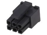 Connector wire-board, 6 contacts, plug, 3mm, MF30-HFD1-06