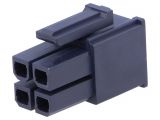 Connector wire-board, 4 contacts, plug, straight, 5.7mm, 170001-0104