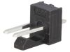Connector wire-board, 2 contacts, socket, straight, 2.5mm, 171856-0002