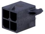 Съединител проводник-платка, 4 контакта, гнездо, 5.7mm, 172065-0004