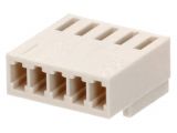 Connector wire-board, 5 contacts, plug, straight, 2.5mm, 22-01-1052