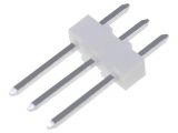 Connector pin header type, 3 contacts, pin strips, straight, 2.5mm, 47929