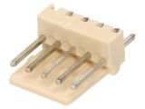 Connector wire-board, 5 contacts, socket, straight, 2.5mm, 22-04-1051
