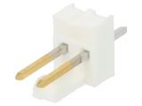 Connector wire-board, 2 contacts, socket, straight, 2.5mm, 44887
