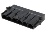 Connector wire-board, 6 contacts, plug, 10mm, 42818-0612