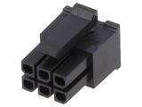 Connector wire-board, 6 contacts, plug, 3mm, 43025-0600