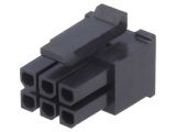 Connector wire-board, 6 contacts, plug, 3mm, 43025-0608