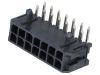 Connector wire-board, 14 contacts, socket, 90°, 3mm, 43045-1400