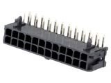 Connector wire-board, 24 contacts, socket, 90°, 3mm, 43045-2400