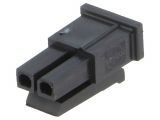 Съединител проводник-платка, 2 контакта, щепсел, 3mm, 43645-0200