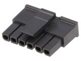Connector wire-board, 6 contacts, plug, 3mm, 43645-0600