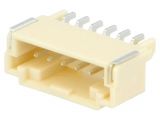 Connector wire-board, 6 contacts, socket, horizontal, 2mm, 502352-0600