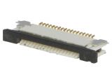 Connector FFC(FPC), 18 contacts, socket, horizontal, 52745-1897
