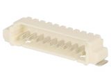 Connector wire-board, 10 contacts, socket, horizontal, 1.25mm, 53261-1071
