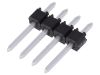 Connector pin header type, 4 contacts, pin strips, straight, 2.5mm, 90120-0124