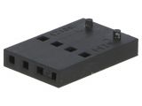 Съединител проводник-платка, 4 контакта, щепсел, 2.5mm, 90123-0104