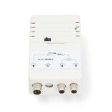 Antenna CATV amplifier, 2 outputs, 25 dB, white, SAMP42221WT, NEDIS