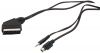 Кабел, SCART/m-SVHS male + plug 3.5 mm plug, 10m - 2