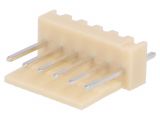 Connector wire-board, 6 contacts, socket, straight, 2.5mm, NS25-W6P