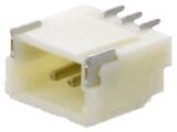 Connector wire-board, 3 contacts, socket, horizontal, 1mm, A1001WR-S-3P