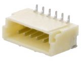 Connector wire-board, 6 contacts, socket, vertical, 1mm, A1001WV-S-6P
