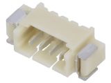 Connector wire-board, 4 contacts, socket, horizontal, 1.25mm, A1250WR-S-4P