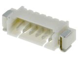 Connector wire-board, 6 contacts, socket, horizontal, 1.25mm, A1250WR-S-6P
