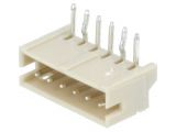 Connector wire-board, 6 contacts, socket, 90°, 1.5mm, A1500WR-6P