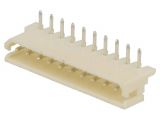 Connector wire-board, 10 contacts, socket, 90°, 2.5mm, A2506WR-10P