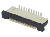 Connector FFC(FPC), 10 contacts, socket, vertical, PCA-2-CA-10-V-3