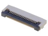 Connector FFC(FPC), 20 contacts, socket, horizontal, PCA-6G-20-HL-3
