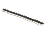 Connector pin header type, 40 contacts, pin strips, vertical, 2.5mm, PH1-40-UA-SMT-A