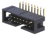 Connector IDC, 16 contacts, socket, 90°, 2.5mm, T821116A1R100CEU