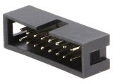 Connector IDC, 16 contacts, socket, straight, 2.5mm, T821116A1S100CEU