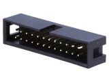 Connector IDC, 24 contacts, socket, straight, 2.5mm, T821124A1S100CEU