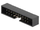 Connector IDC, 20 contacts, socket, straight, 2mm, T823-120A1S100HEU