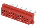 Connector wire-board, 12 contacts, socket, straight, TMM-4-0-12-2