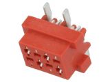 Connector wire-board, 4 contacts, socket, vertical, TMM-6-0-04-2