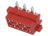 Connector wire-board, 6 contacts, socket, vertical, TMM-6-0-06-2