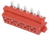 Connector wire-board, 10 contacts, socket, vertical, TMM-6-0-10-2