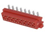 Connector wire-board, 16 contacts, socket, vertical, TMM-6-0-16-1